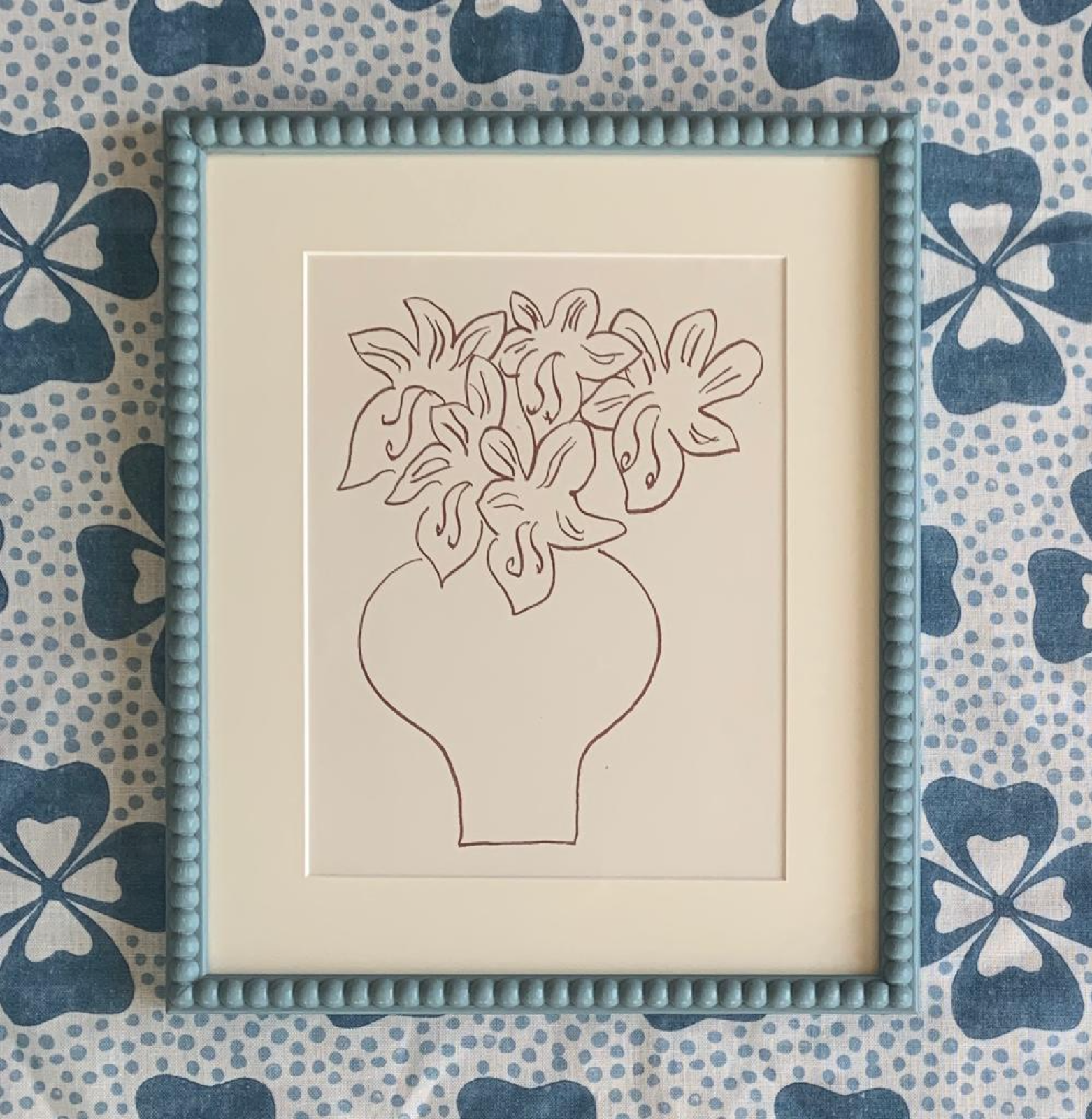 A Mid Century Matisse Lithograph of Flowers in a Vase