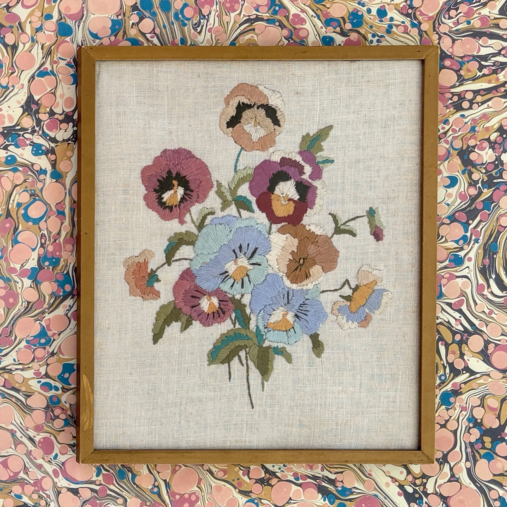 A Vintage Floral Embroidery