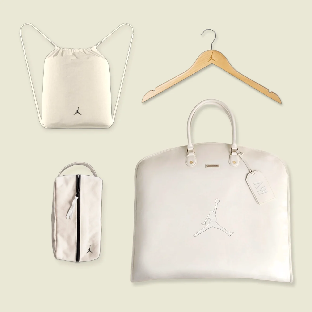 custom drawstring bag, custom branded hanger 