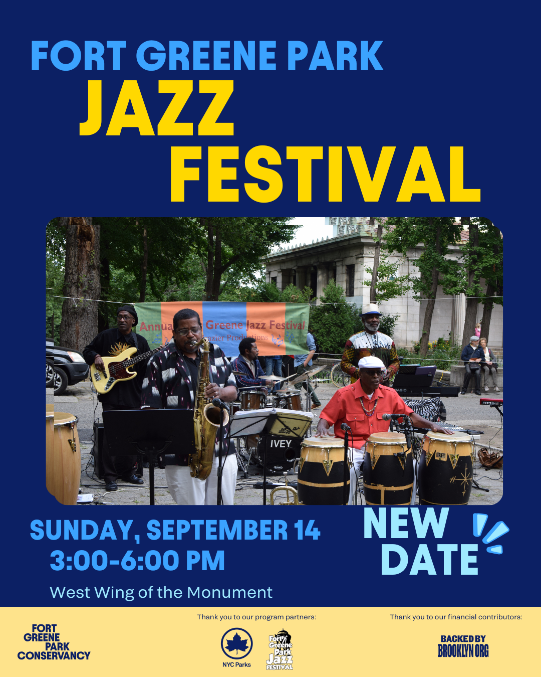 RESCHEDULED Fort Greene Park Jazz Festival
