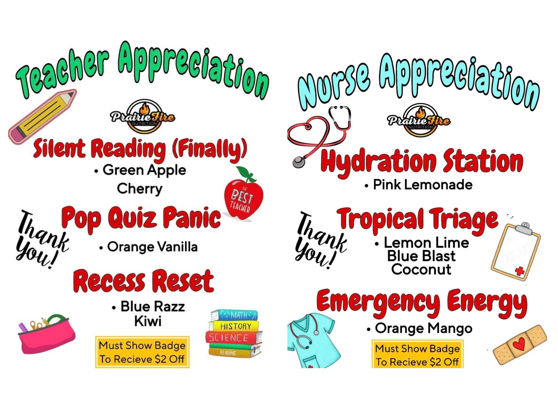 Teacher/Nurse Appreciation Mega Teas