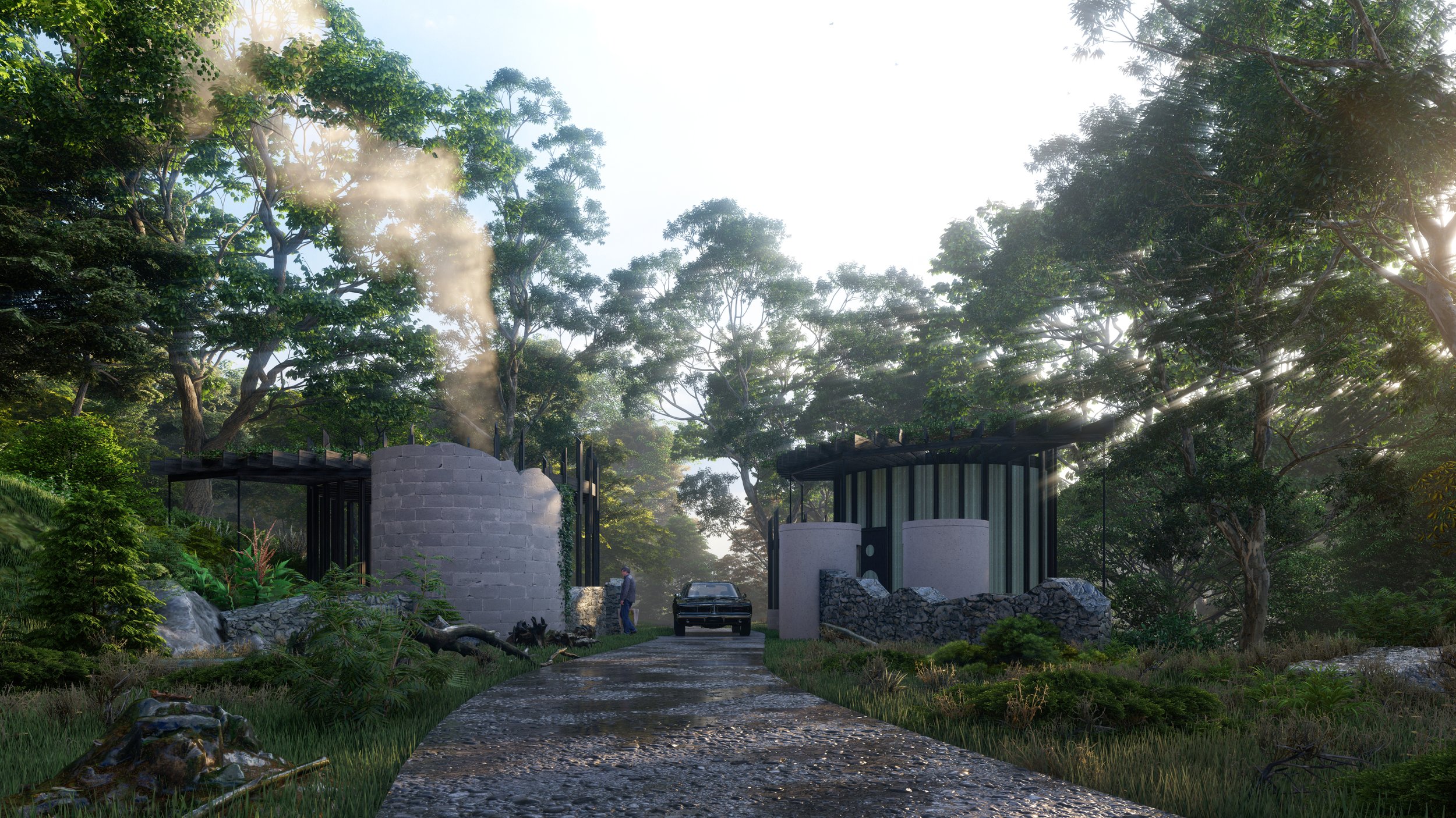 Shot 1 of modern, organic Pottery Studio in Nashville, Tennessee, designed by Ryan Thewes, Architect