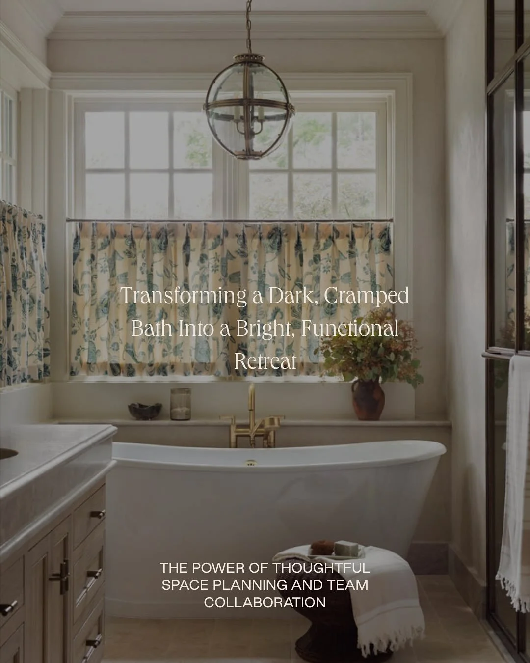 Today I&rsquo;m so excited to share the floor plan studies along with before and after shots of the primary bathroom at our Chicago project. 

Transforming a dark, cramped bath into a bright, functional retreat was no small feat&mdash;it was the resu