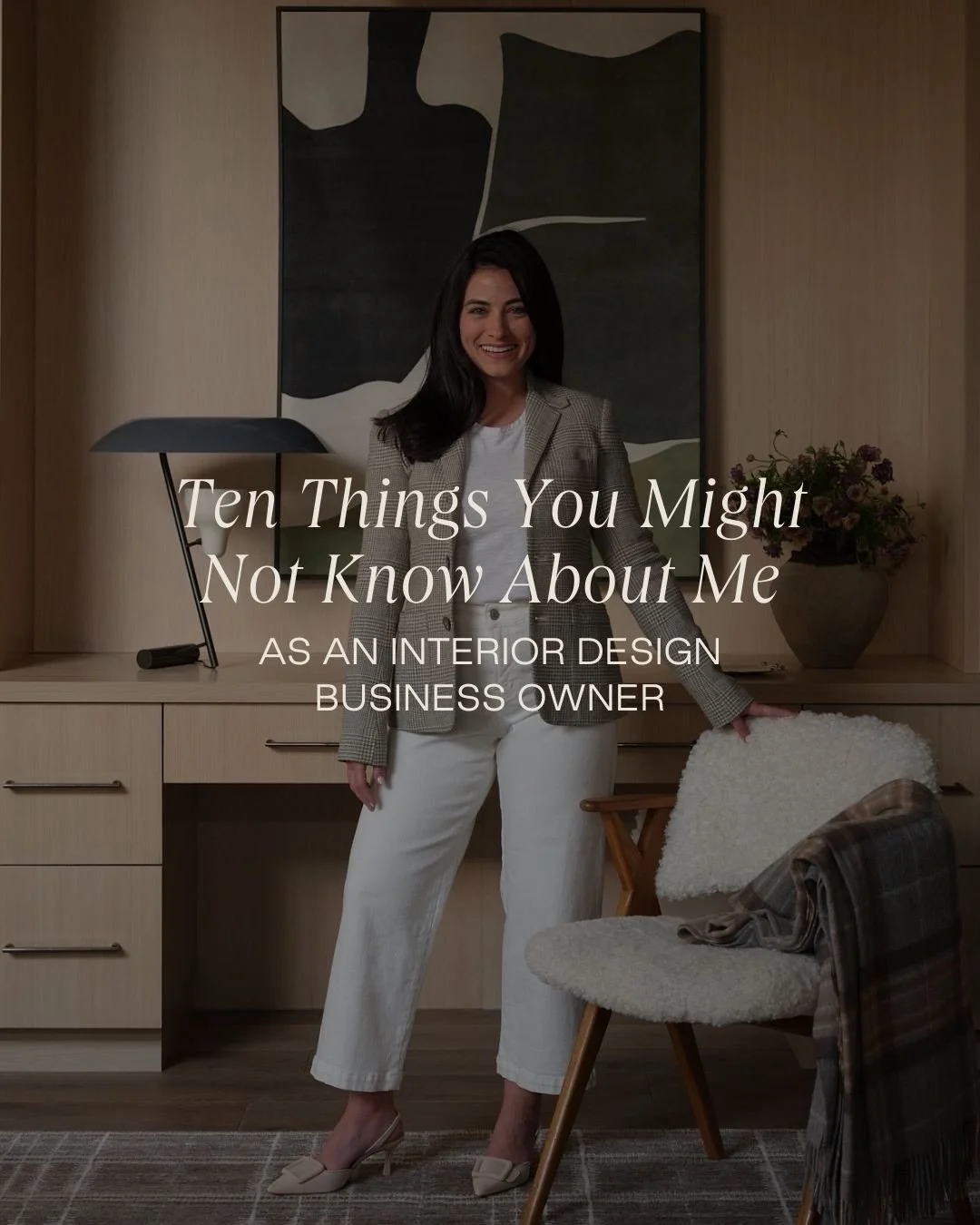We&rsquo;ve welcomed quite a few new faces here lately, so I thought it might be time to share 10 things you may not know about me&mdash;a mix of business and personal.

I began my career in interior design 13 years ago and launched Studio Burgoon, m