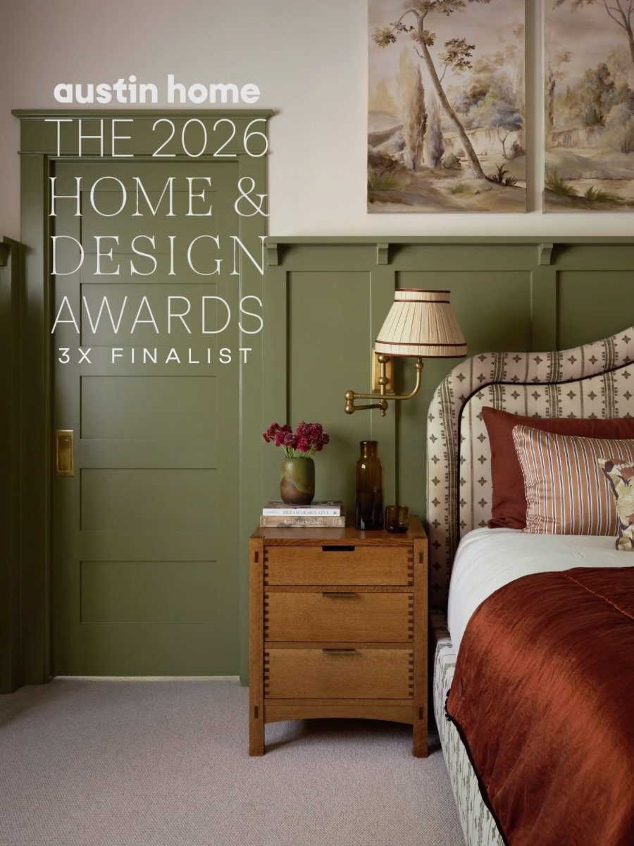 We&rsquo;re honored to share that we are a 3x finalist for the 2026 Austin Home &amp; Design Awards! 

Our Hyde Park project has been recognized in two categories&mdash;Best Primary Suite and Best Use of Vintage&mdash;and we&rsquo;re equally thrilled