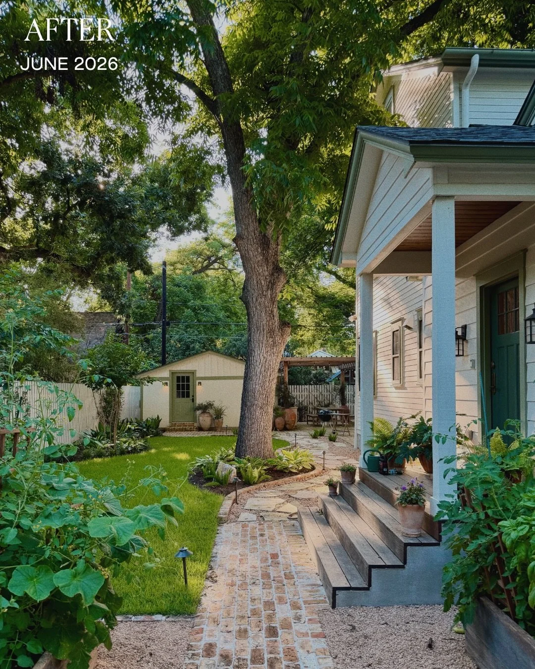 From the day we purchased our 1939 bungalow in June 2020 to the early layers of our garden in 2025 and 2026, our exterior spaces have changed almost as much as the house itself.

The seasons certainly tell part of the story here&mdash;winter bones an