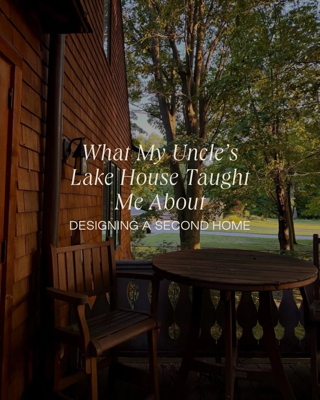 Fresh from our 25th family reunion at my uncle&rsquo;s lake house in southwest Michigan, I&rsquo;ve been thinking about everything this home has taught me&mdash;not only about design, but about how a house becomes part of a family&rsquo;s story.

Lon