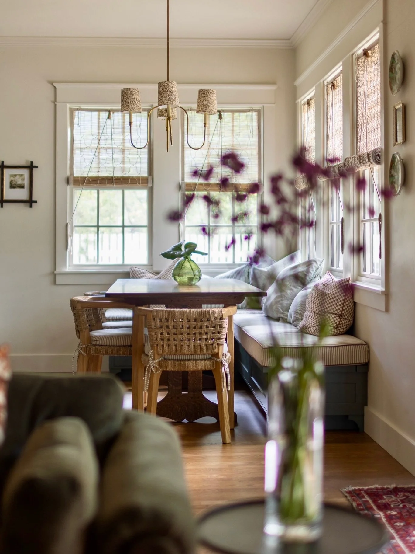 There&rsquo;s something about the way golden hour pours into this corner of the house that never gets old.

Early in the project, we reworked the layout to take full advantage of the western light and the view beyond the breakfast nook. That decision
