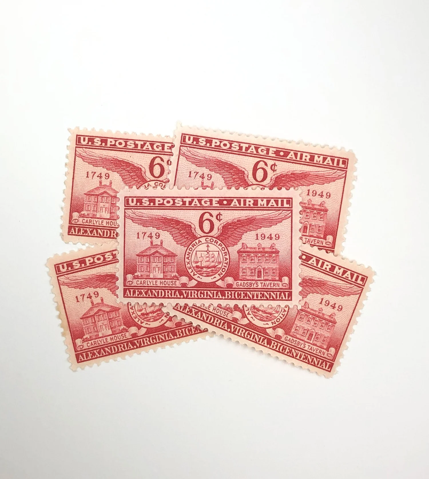 Airmail Founding of Alexandria Stamps (6 Cents Each) — Little  display picture 1