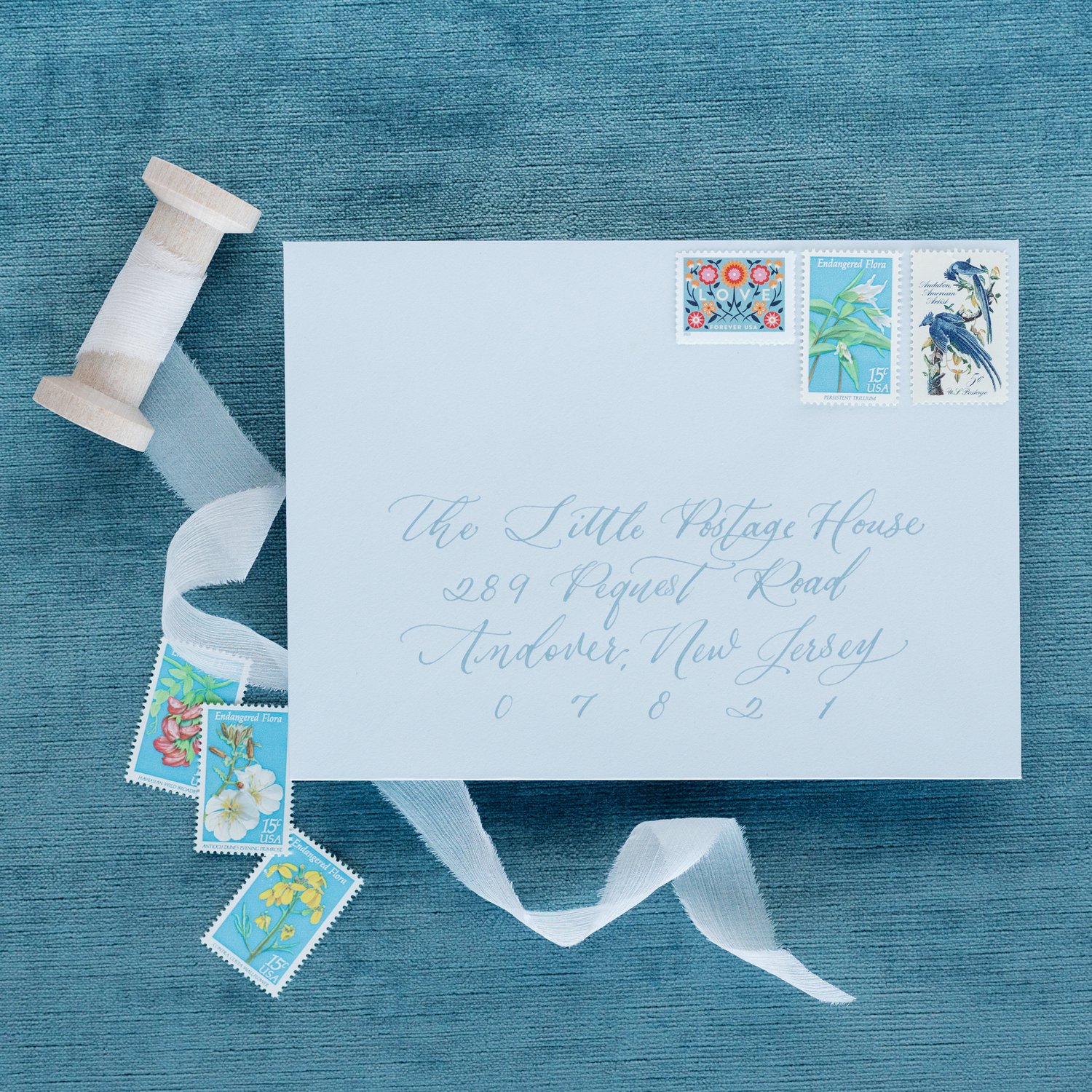 10 Air Mail Forever Postage Stamps // Vintage Style Blue Air Mail Forever  Stamps // Forever Stamps for Mailing Cards and Invitations