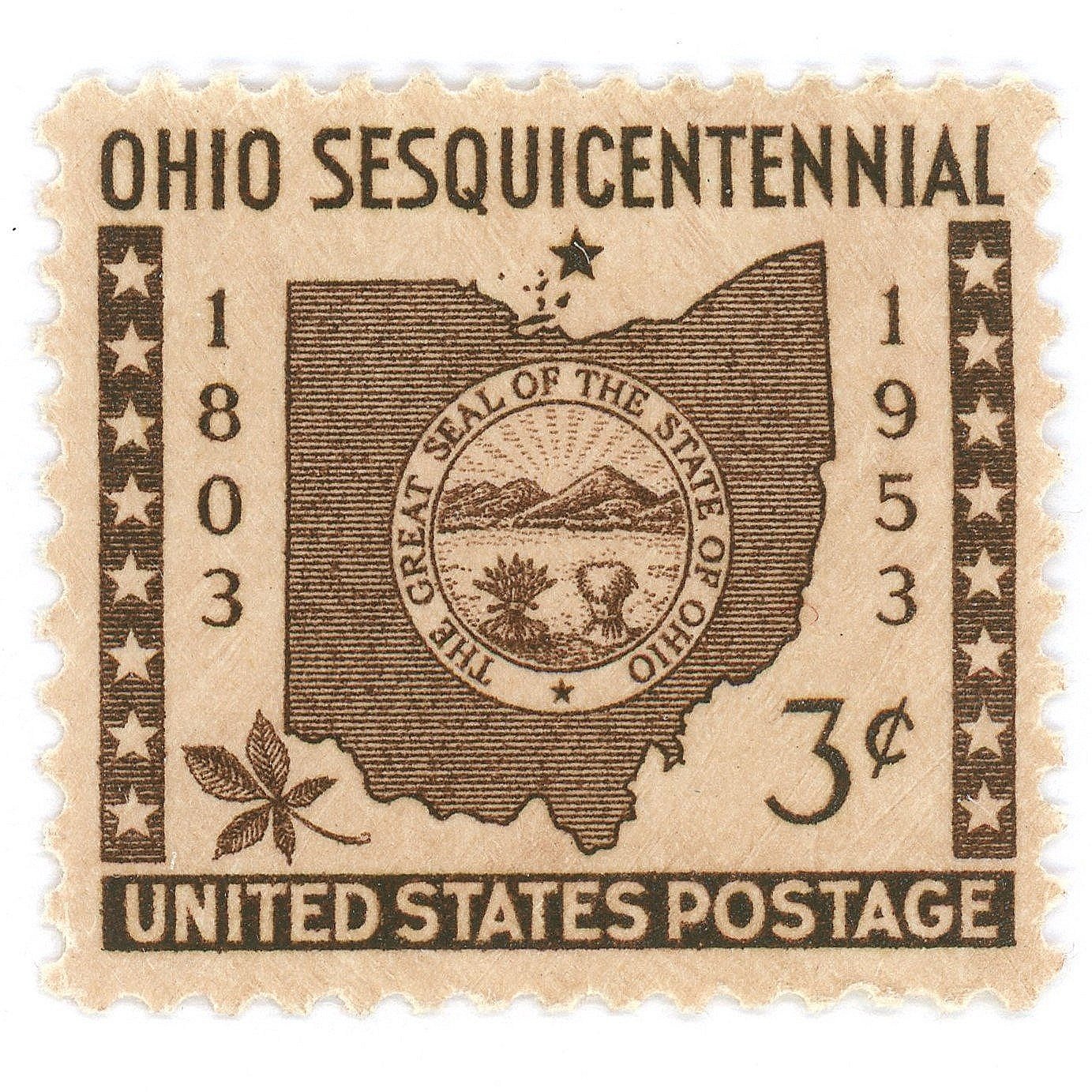 Ohio Statehood Stamps — Little Postage House display picture 1