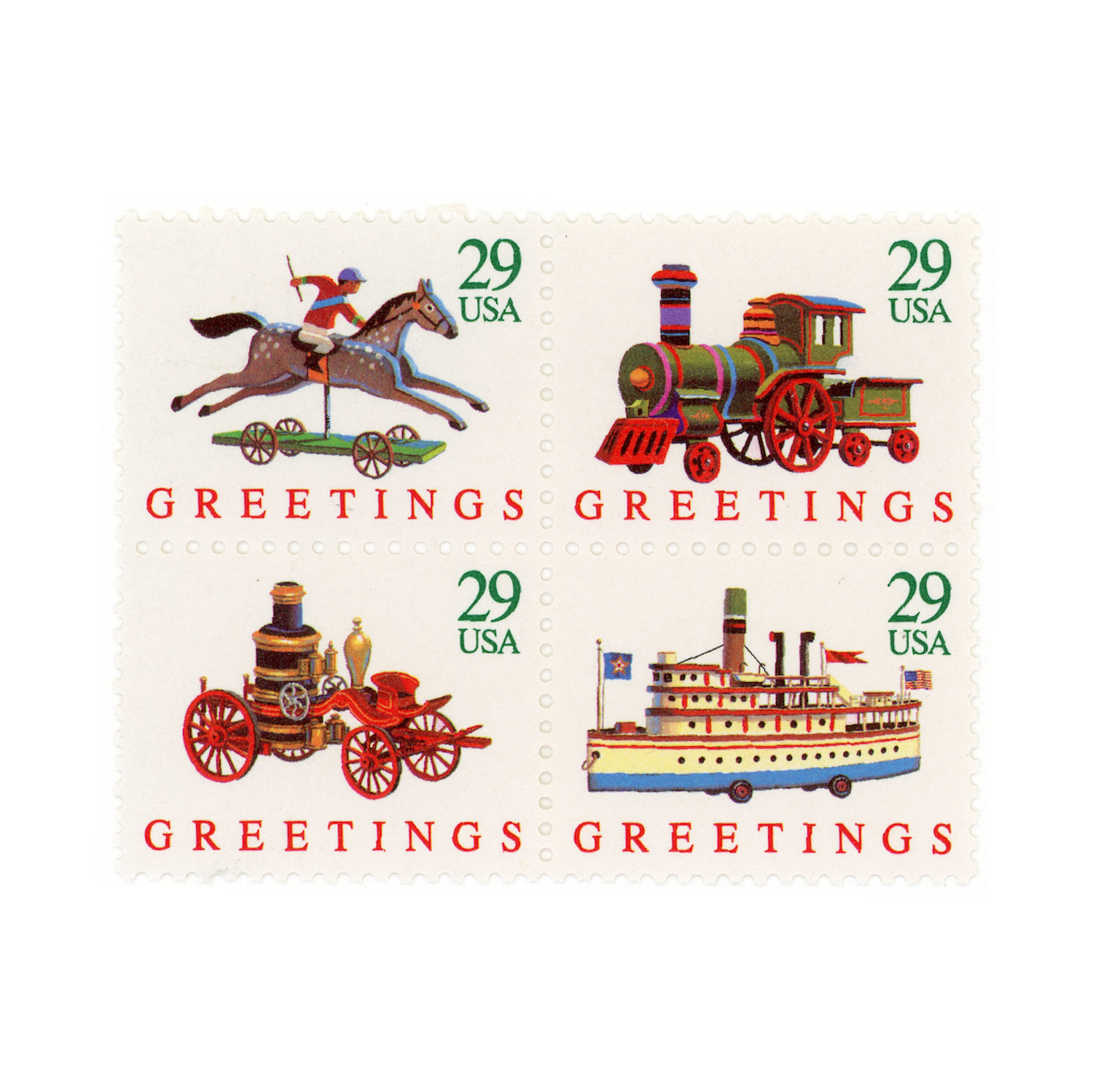 Christmas Toy Stamps (29 Cents Each) — Little Postage House