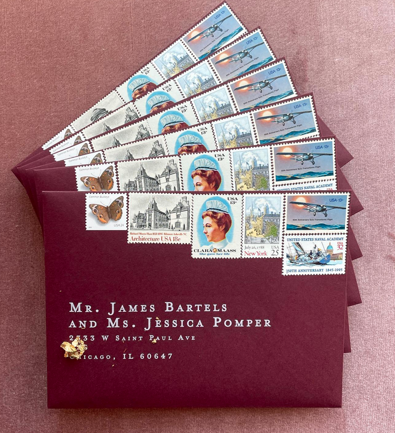 Postage Stamps for Wedding Invitations — Little Postage House