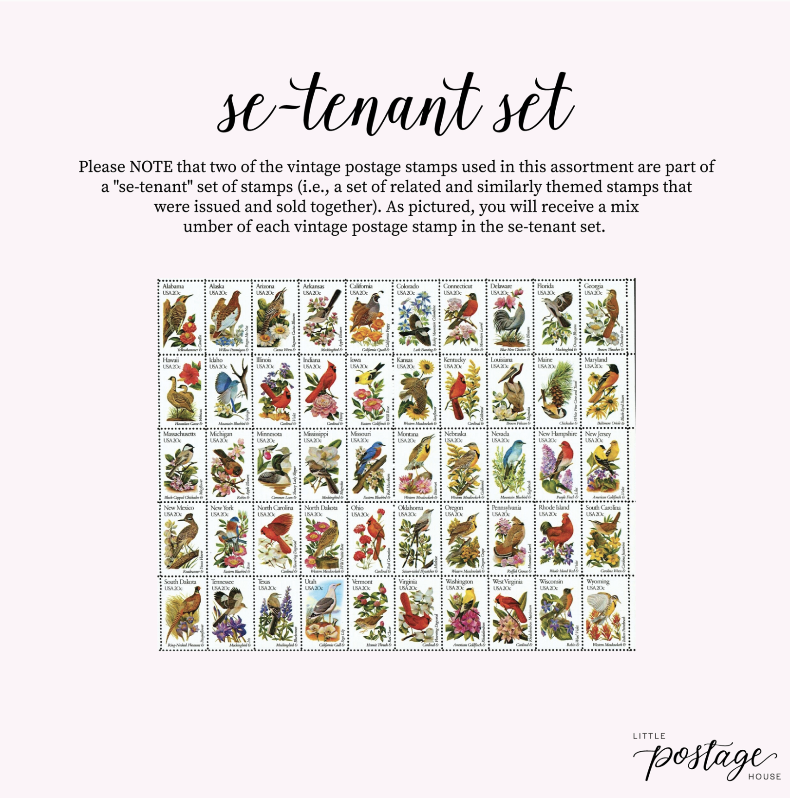 Love Birds Postage Collection