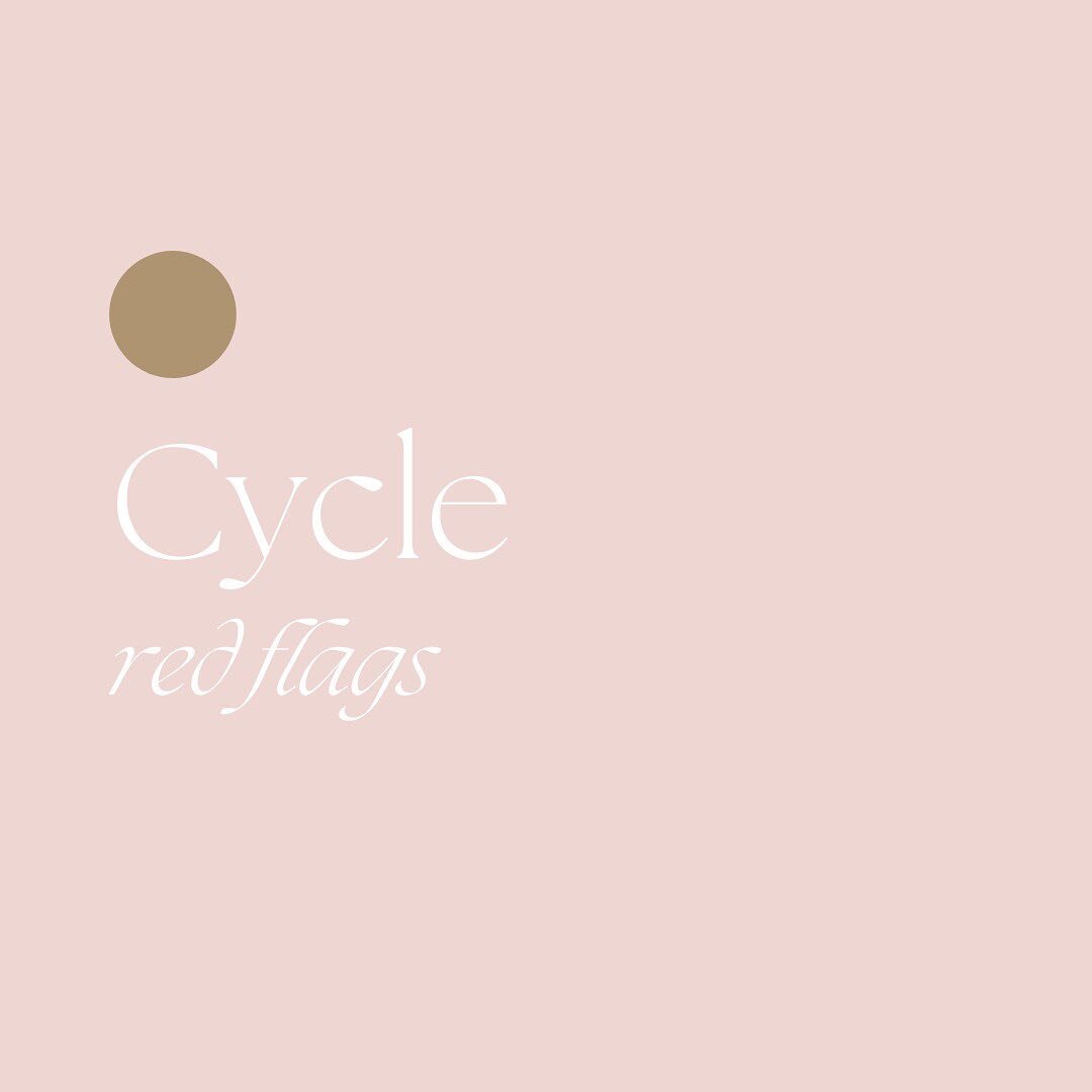 Do any of these sound like you? 

Our menstrual cycle gives us such important information about the way our  reproductive organs and hormones are functioning. 

If someone is experiencing even one of these cycle-related symptoms, it warrants investig