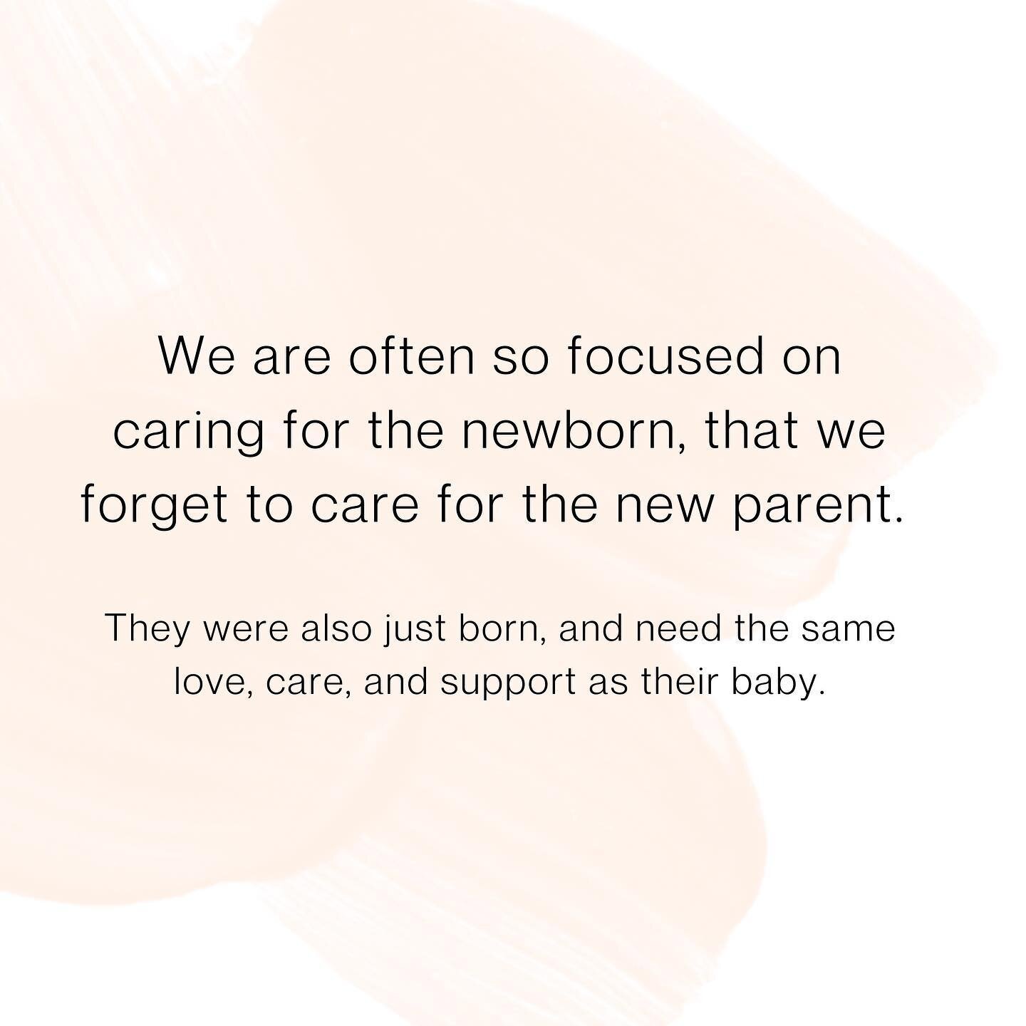 Recovering from birth, learning to care for herself while also caring for her newborn, coping with fatigue and mood changes, managing chronic health conditions developed during pregnancy - the list goes on. 

There is so much that a new parent deserv