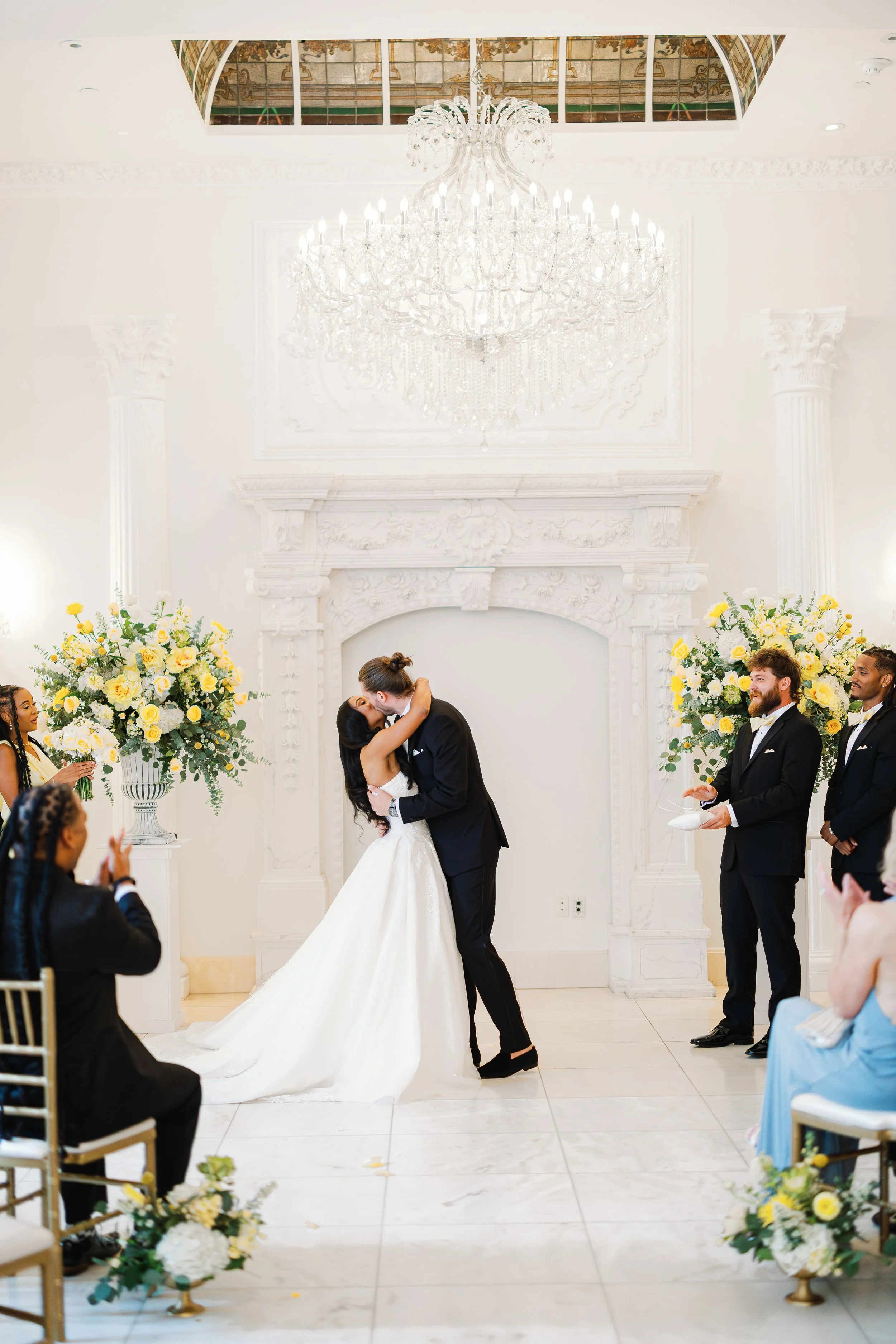 May 2026 Newlyweds kiss at the Altar at the end of their ceremony.