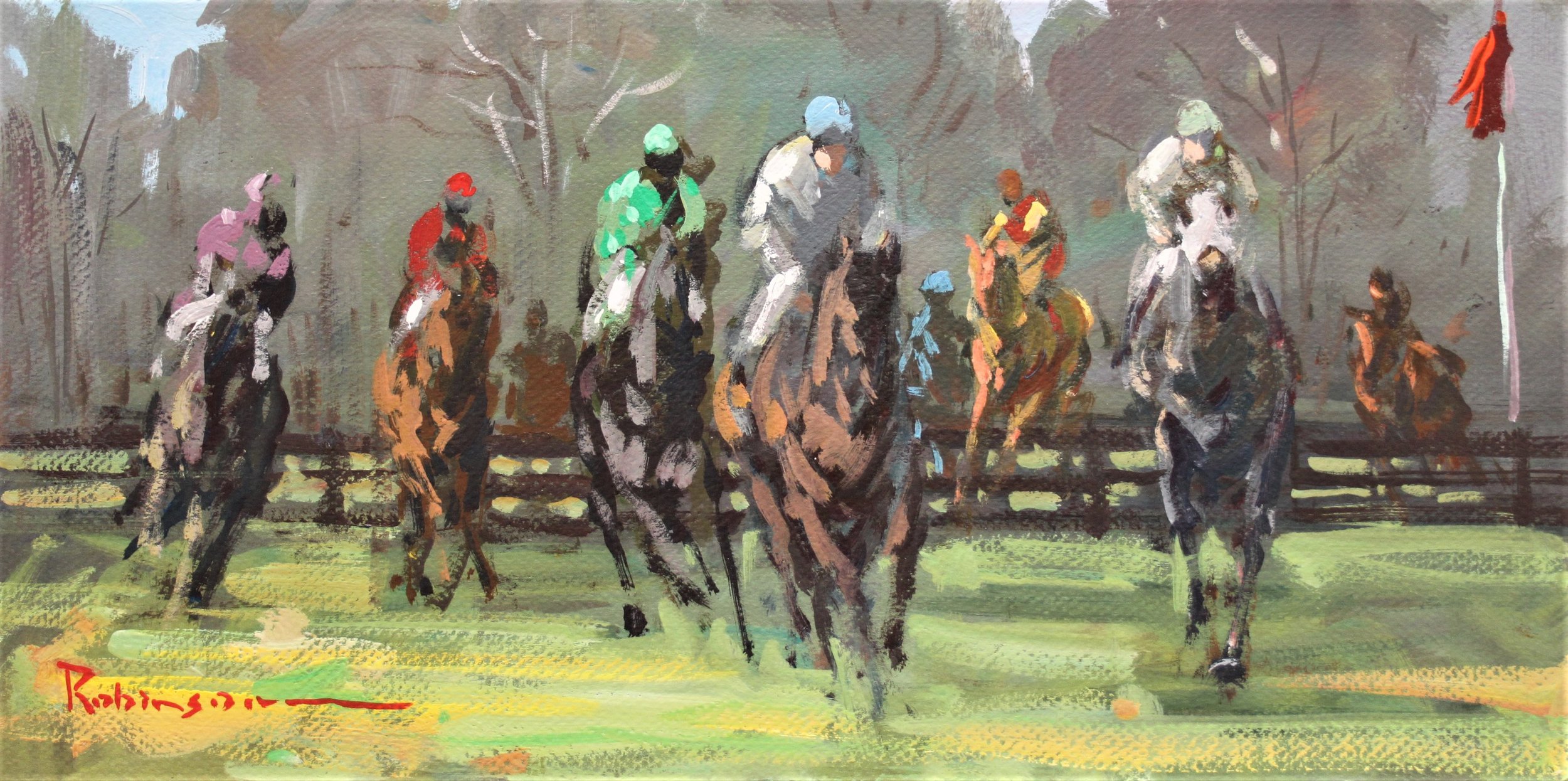 Heading for the Second Fence