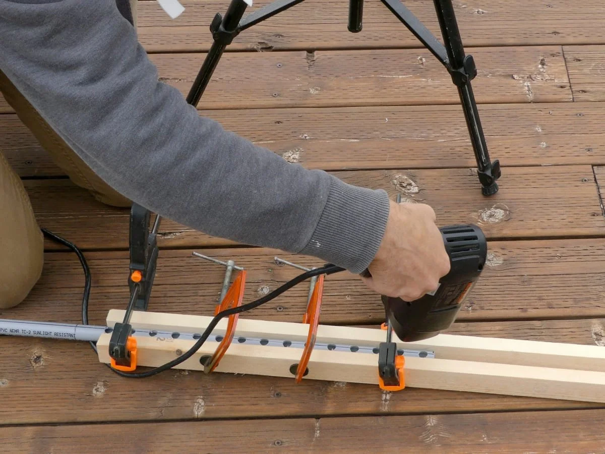 heating the pvc pipe so that it can be flattened