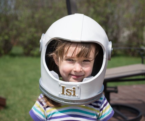 Silver Kid's Astronaut Helmet