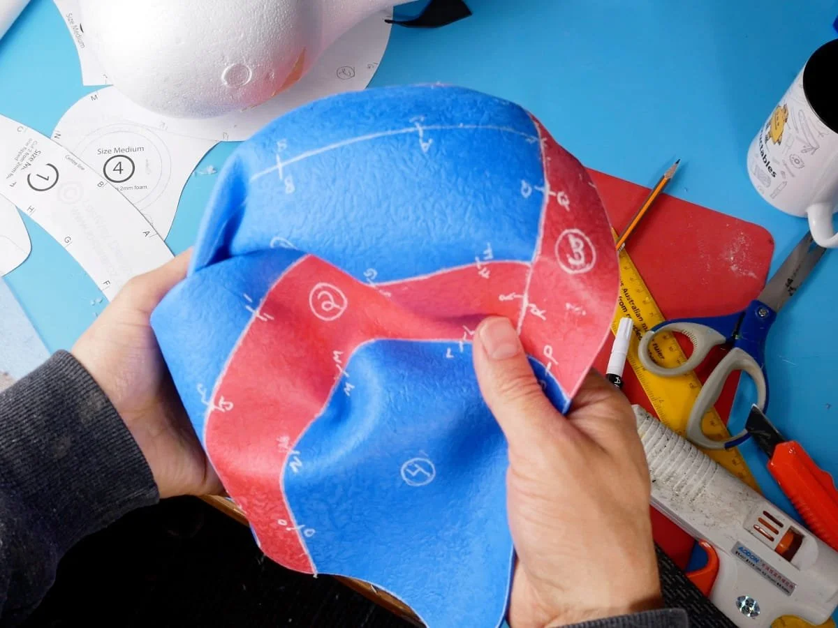 turning the flight hat inside out