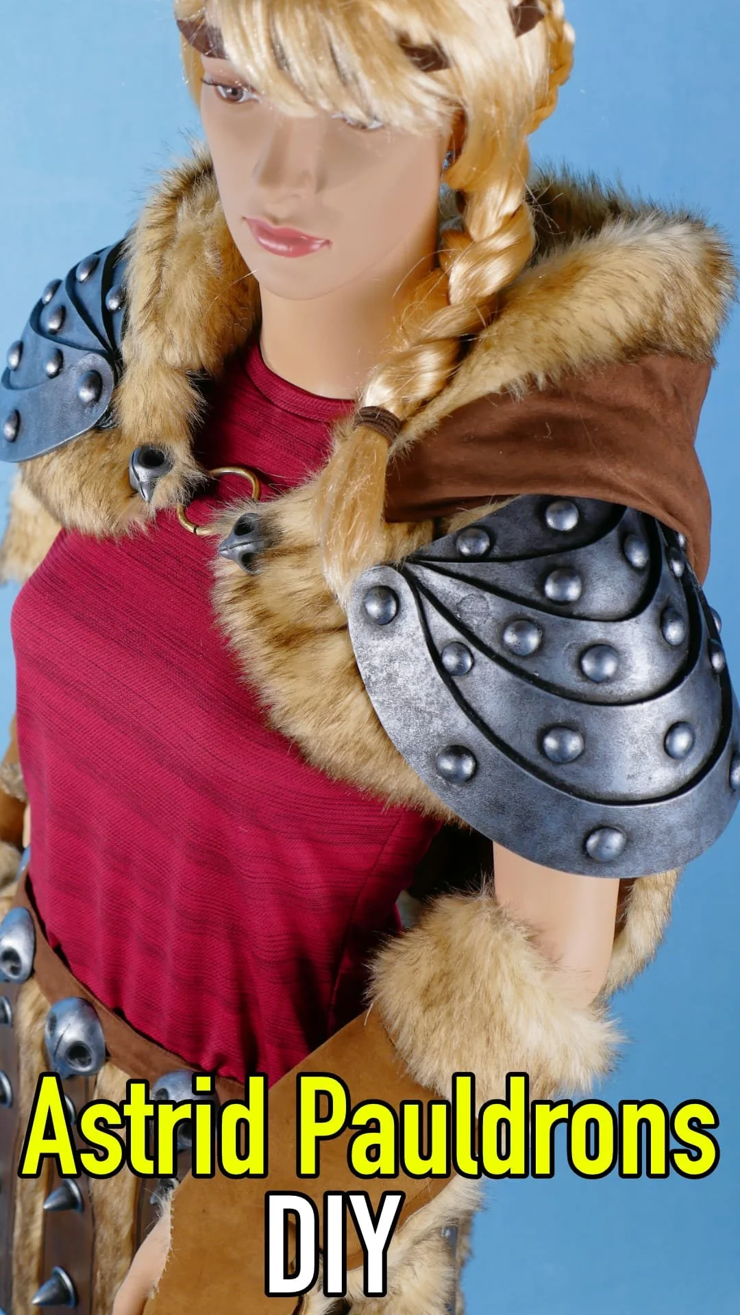 Image of pauldrons on mannequin