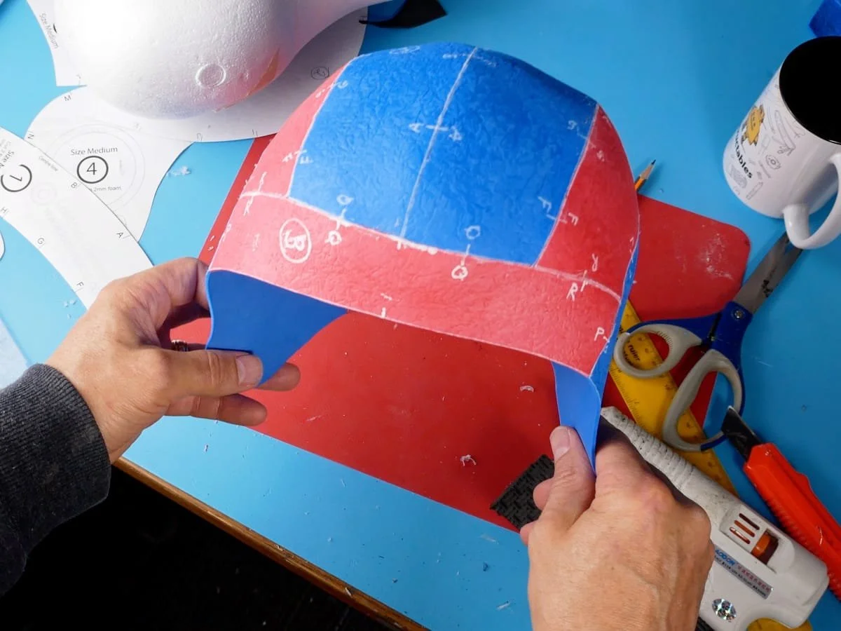 flight hat all glued together