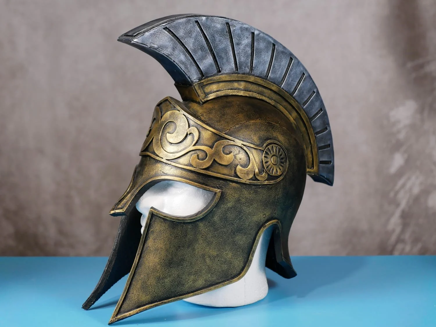 completed Spartan Helmet
