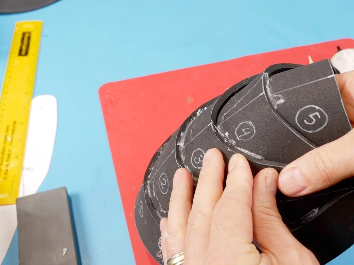 Glue squeezing out between layers