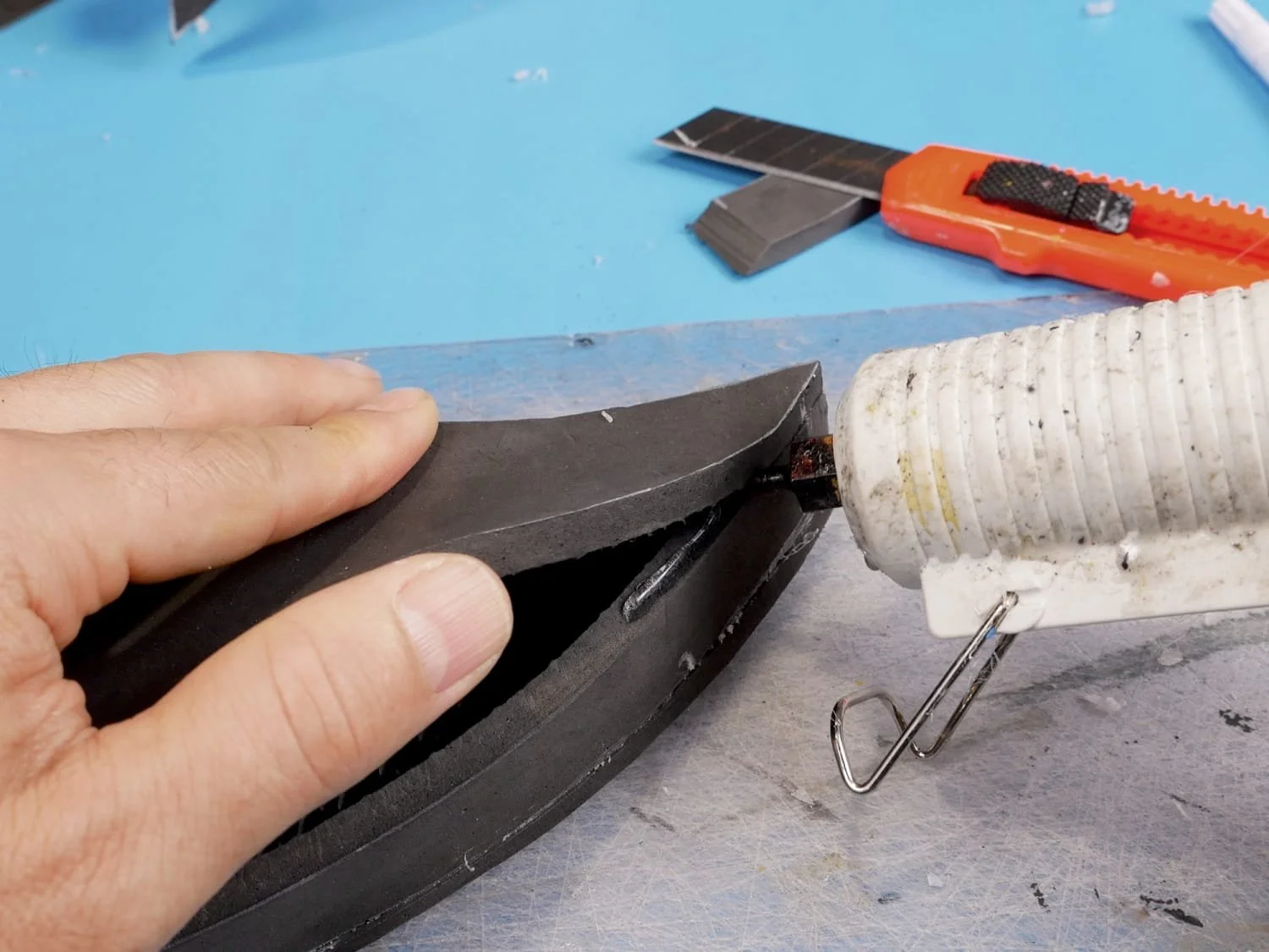 gluing the plume together
