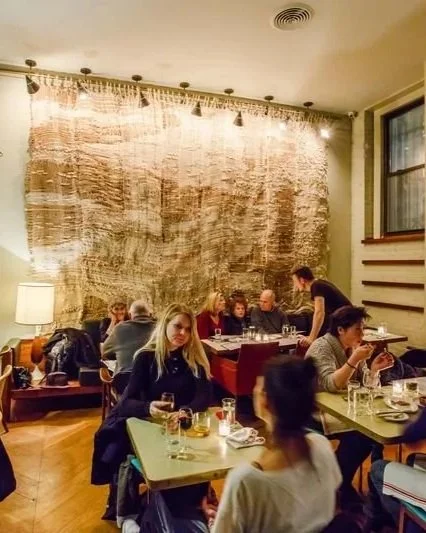 The Seasons of Love
16' x 20'
Produced in 2013
New York City

A custom tapestry made primarily of rope and metal for El Quinto Pino, a tapas bar in based in Manhattan.