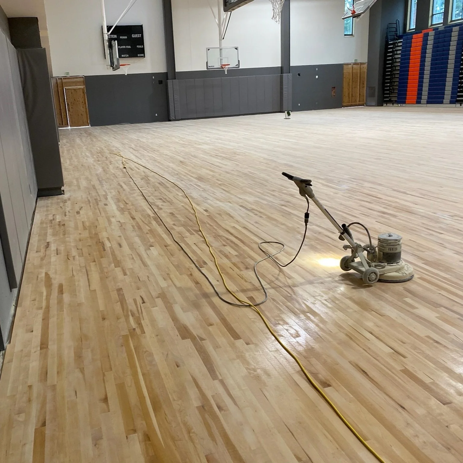 Hardwood floor services. Hardwood buffing and coating.
