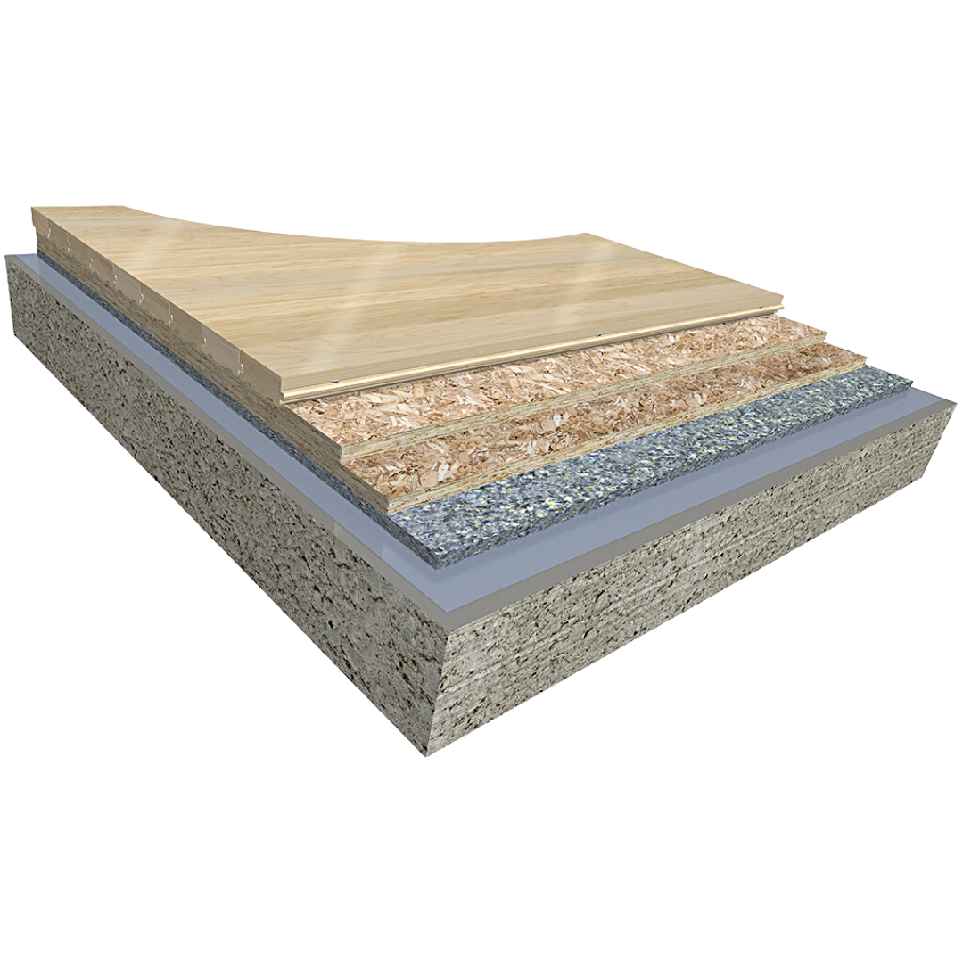 Theater stage flooring system.