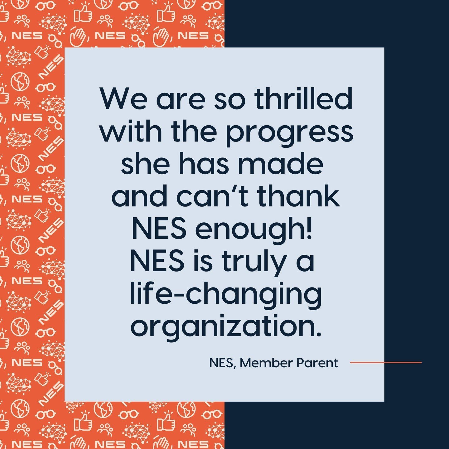 &ldquo;We are so thrilled with the progress she has made and can&rsquo;t thank NES enough! NES is truly a life-changing organization.&rdquo; -NES Member&rsquo;s Parent⁠
⁠
It&rsquo;s words like these that continue to fuel our desire to help the neurod