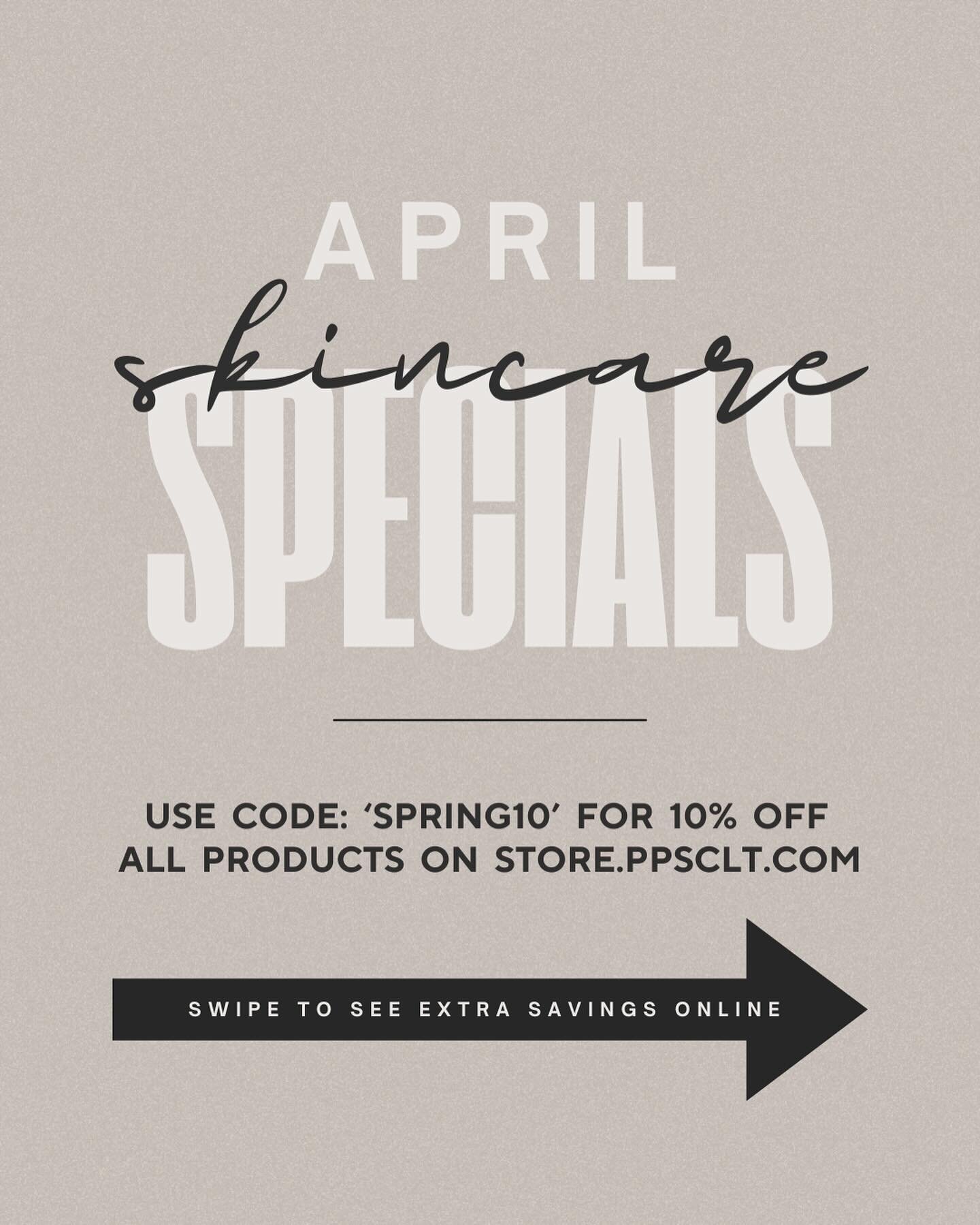 April Skincare Specials 🌷

10% off ALL products in person &amp; on @providenceplasticsurgery website!

If you order online you&rsquo;ll also receive your choice of the FREE GIFT!

FREE SHIPPING over $250 nation wide! 

&bull;
&bull;
&bull;

#skincar