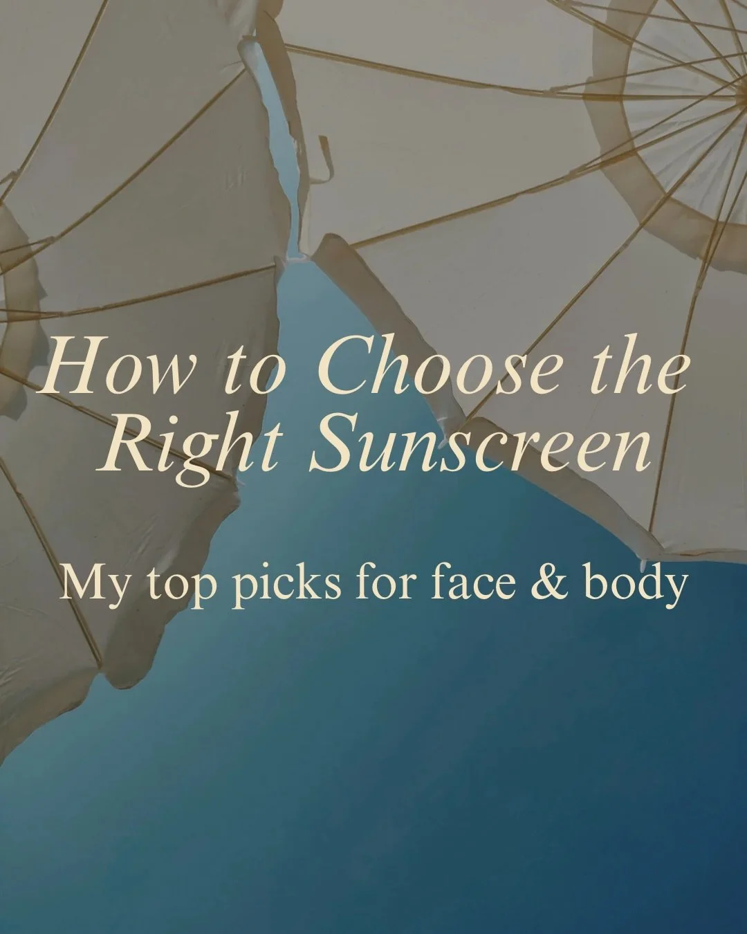 ☀️ Sunscreen doesn&rsquo;t have to be confusing. Here&rsquo;s the SPFs I actually recommend as an esthetician.

Quick breakdown:
&bull; Glow &amp; hydration: Alastin HydraTint, Revision Intellishade Original
&bull; Acne-prone: EltaMD UV Clear, Colore