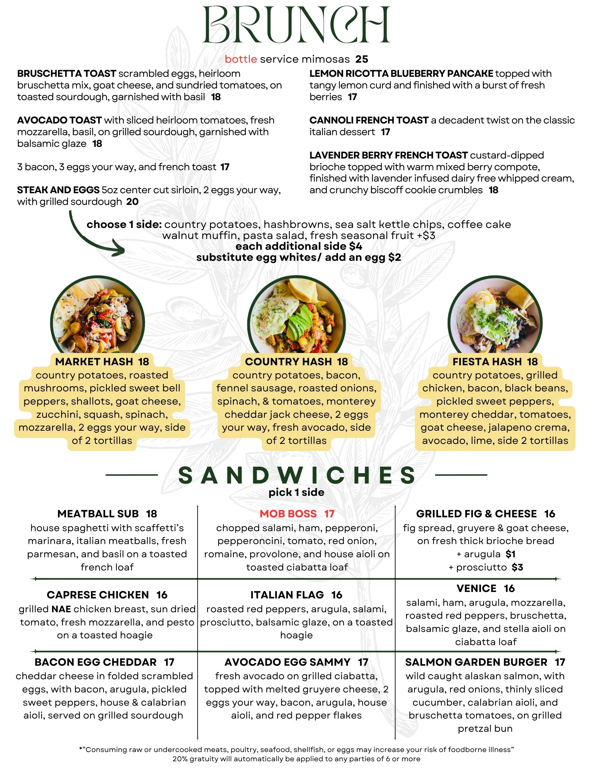 Stella's Scratch Italian Kitchen. Brunch, lunch, dinner. Downtown Flagstaff Arizona Italian Restaurant. Fresh pasta made in house daily. Family sauce recipes over 308 years old. Patio, full bar, fresh pasta, dog friendly, private dining space.