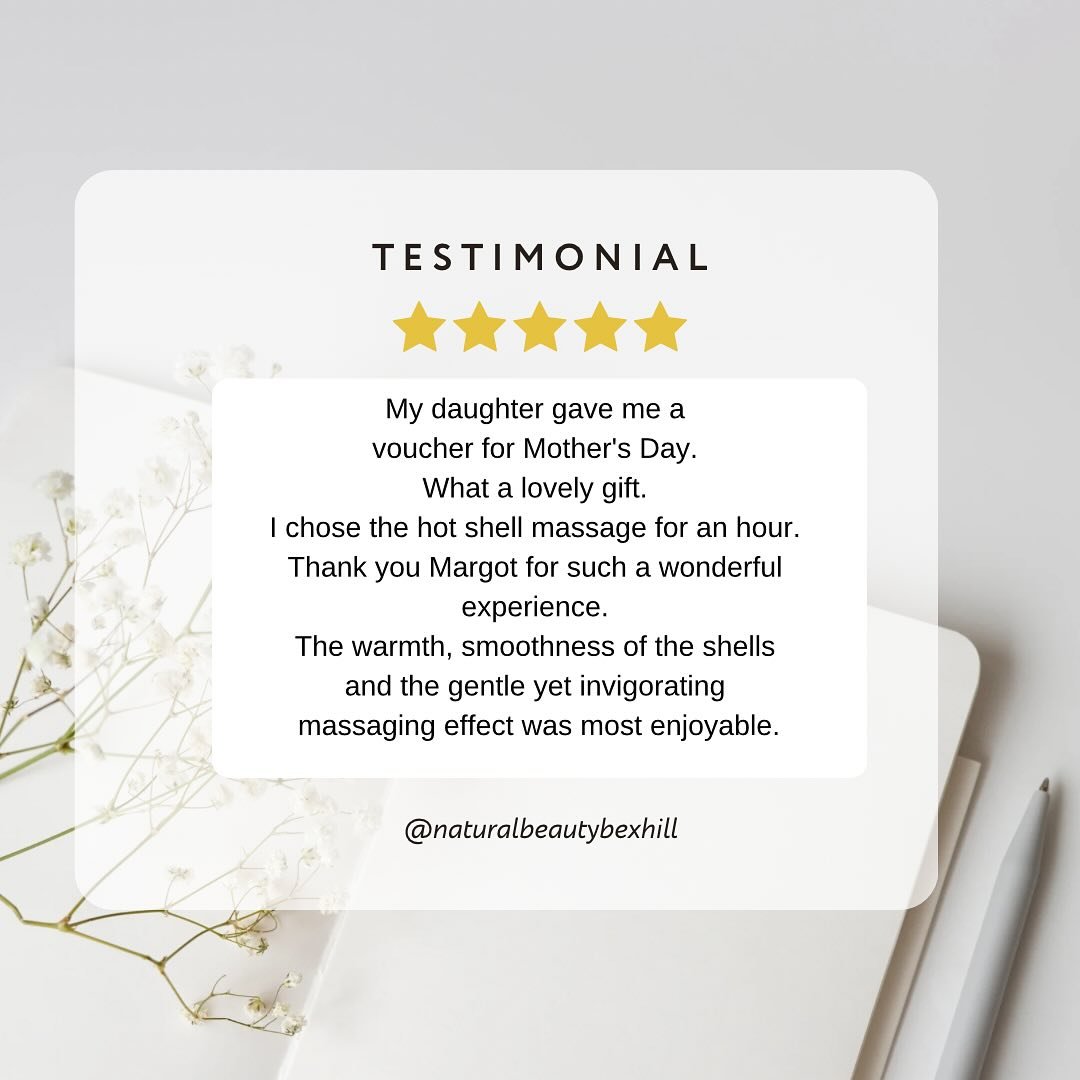 We LOVE receiving and reading each and EVERY one of your reviews @naturalbeautybexhill  your feedback is so so important to us all and ensures we are providing you with the best service and treatments - Thankyou all for taking the time to leave revie