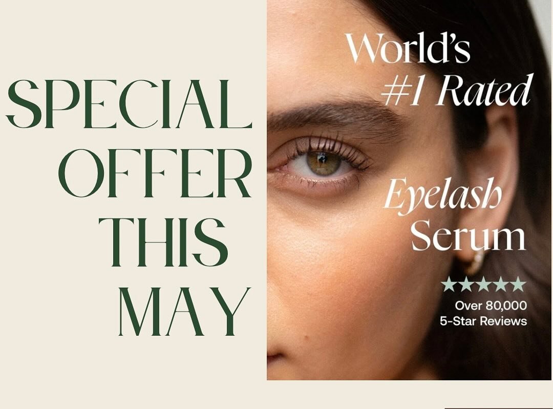 Our May Special Offer is on!! An incredible 20% off UK Lash Serum! Everyone needs this amazing lash serum in their life so now is the time to treat yourself or stock up! The results are insane and speak for themselves 🌱🌿🌳 @naturalbeautybexhill  @n