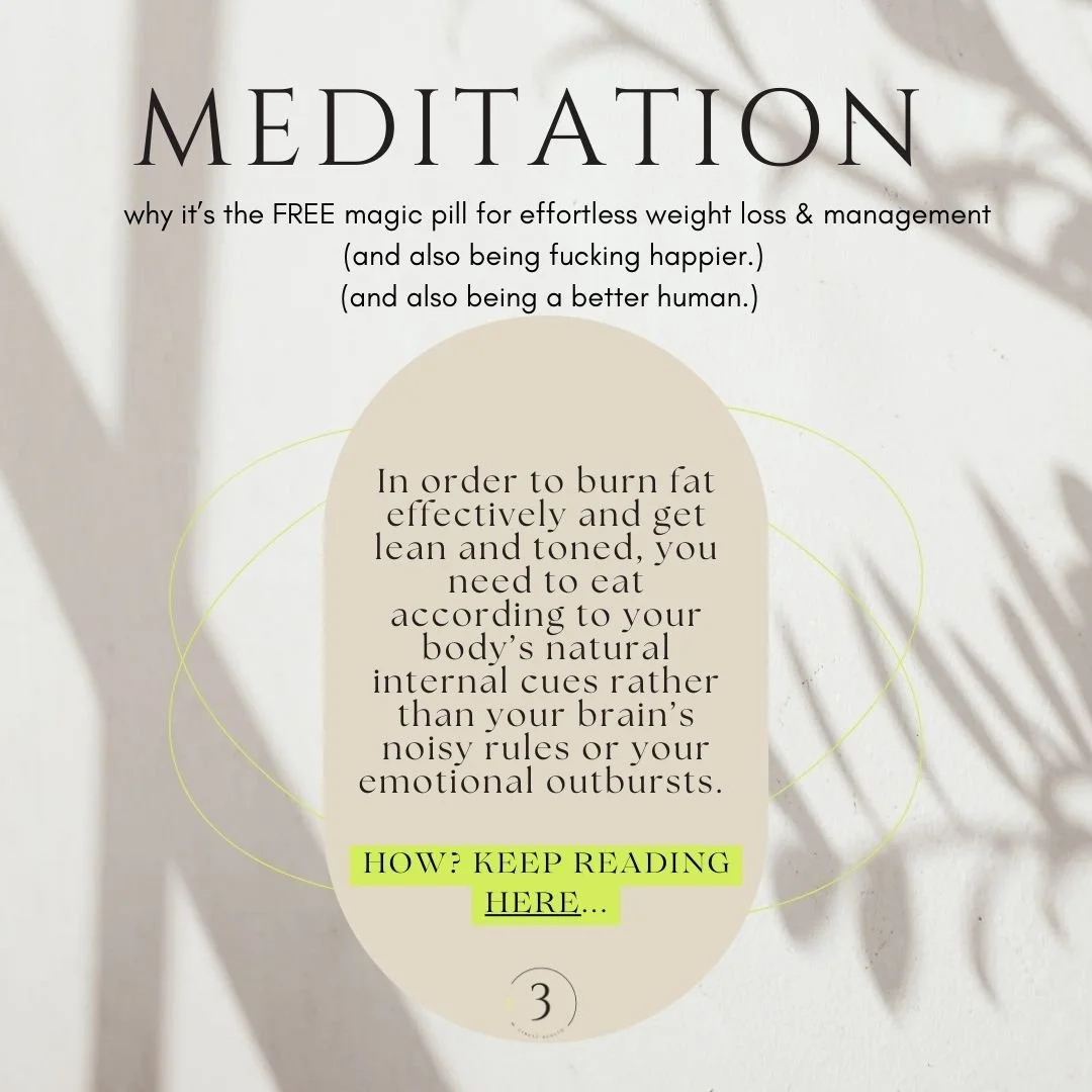 T's Meditation Quickie Guide: the FREE magic pill for effortless weight loss & management
