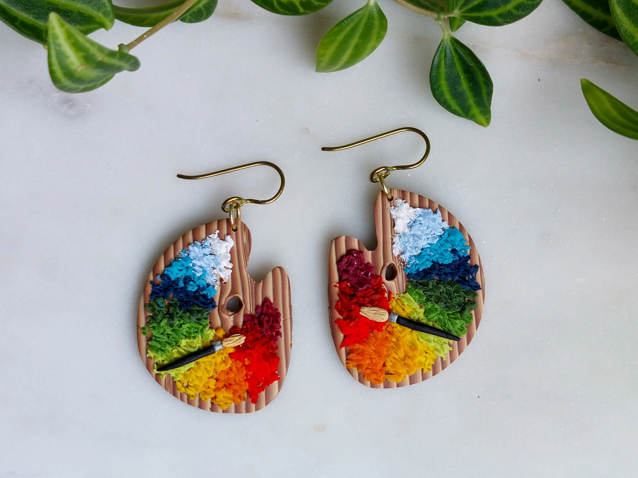 Artist Palette Teacher Earrings