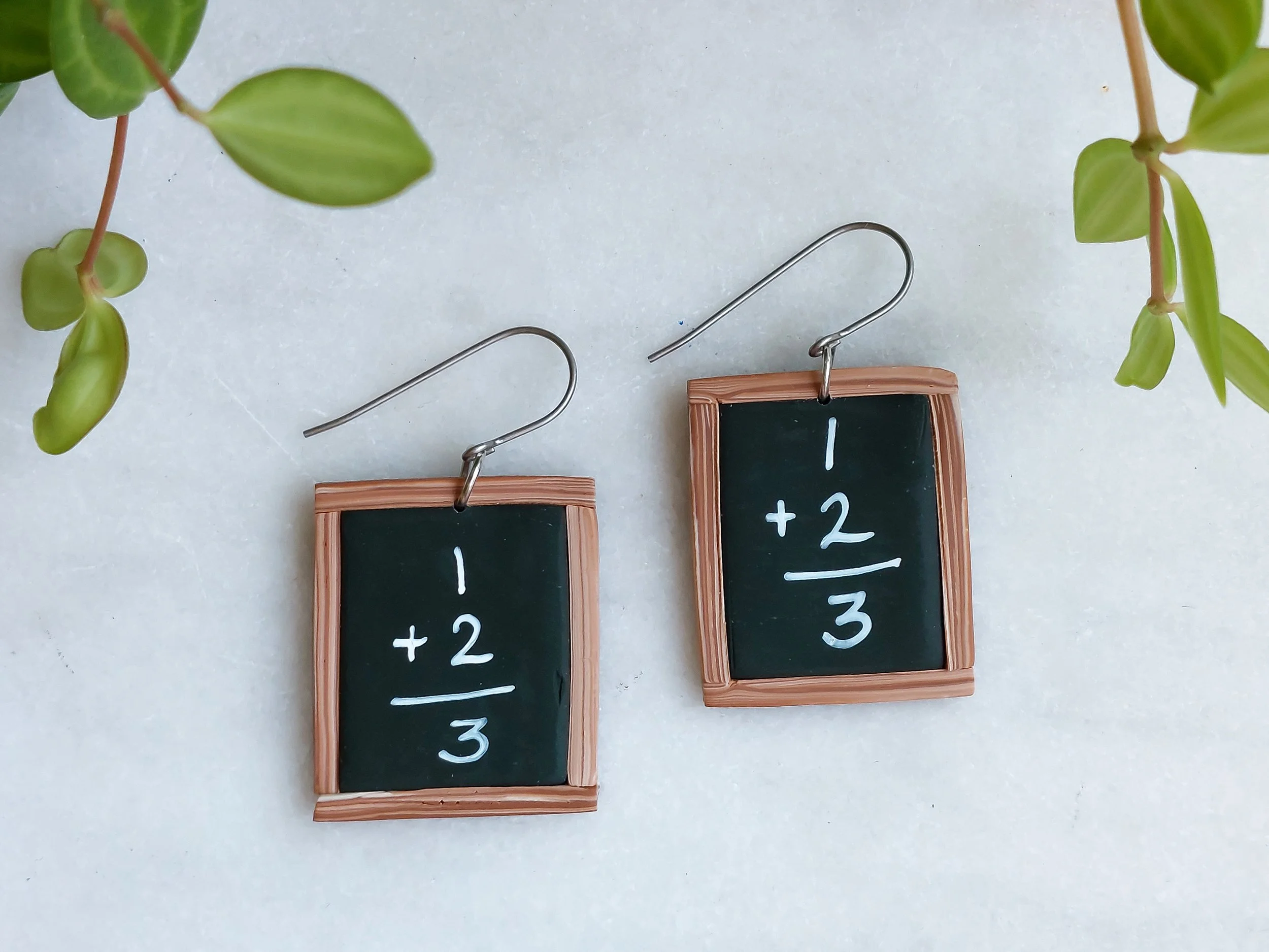 Simple Equations Math Earrings