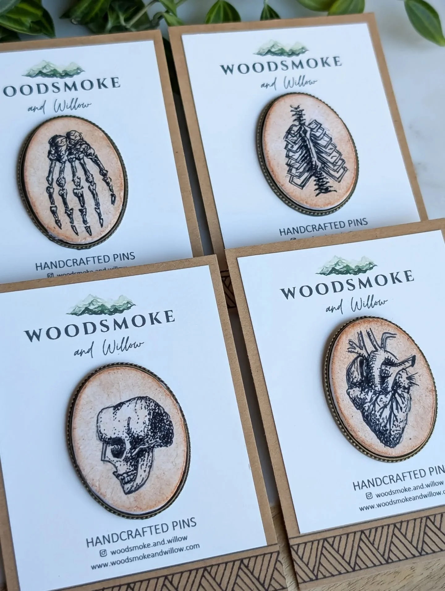 Coming with me tomorrow at @uasugreenmarket ... A new set of vintage medical illustration pins.

I had these blank pendant trays left over from a couple years ago. I never used them as pendants, because the loop was too flimsy and prone to breaking o