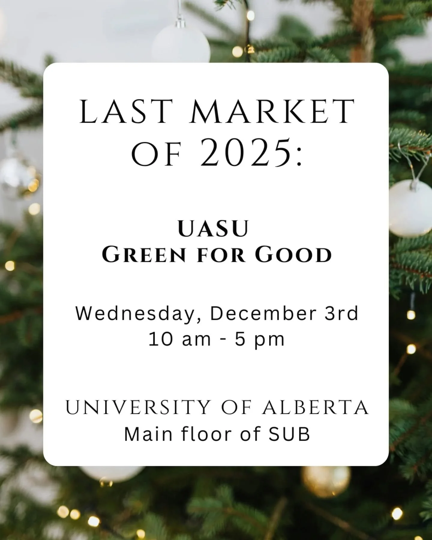 See you Wednesday, U of A!  I'm back in SUB at @uasugreenmarket and can't wait to see you all again.

Location TBA... I'll update this when I know.

The student discount will be back! 🤓 As always, if there's something you'd like to see in person, se