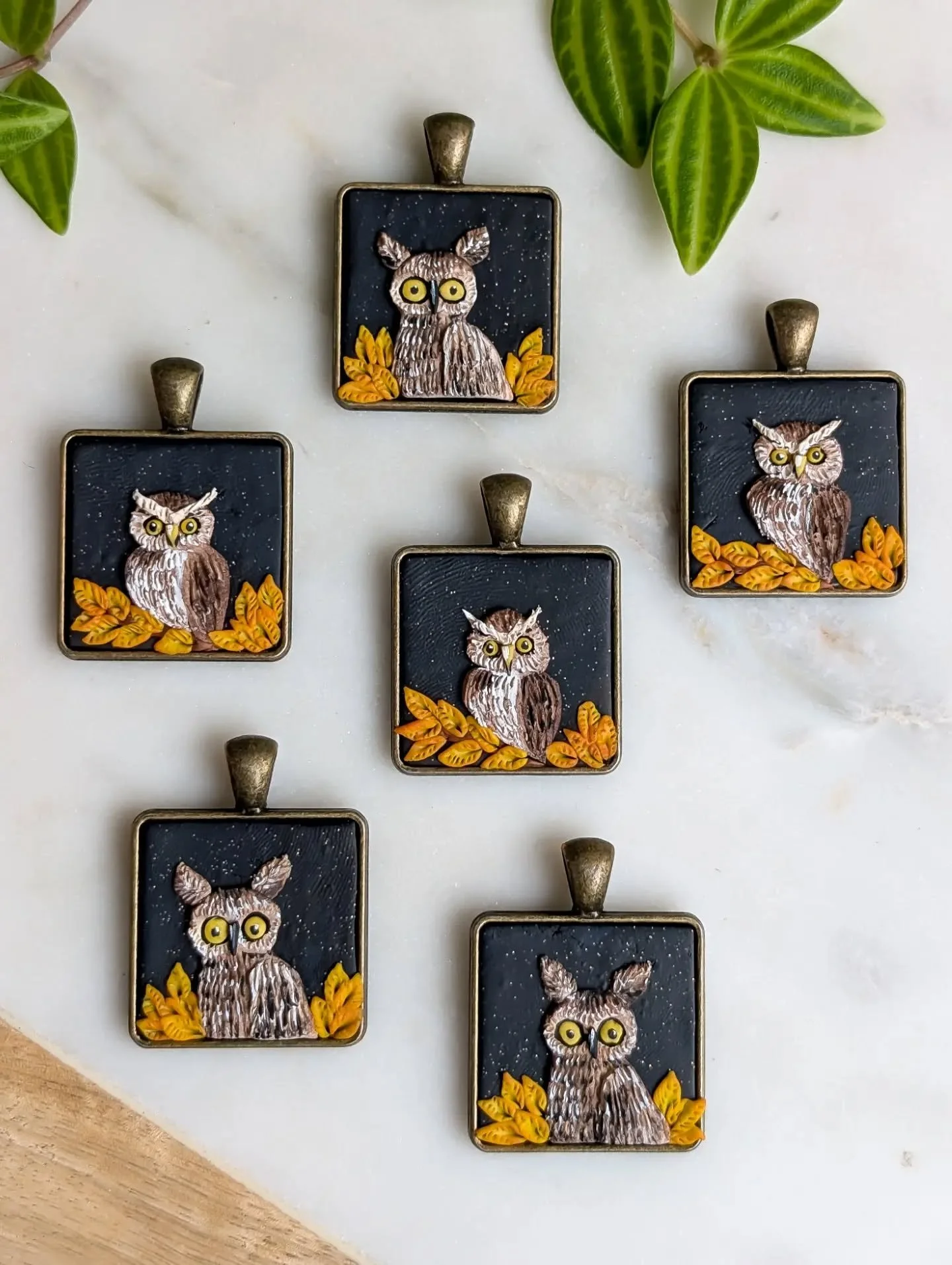 Autumn owl pendants are restocked for Naturecore and online!  I haven't had these in a couple years! 🦉

See you Saturday!

Owl jewelry | conservation | nature | handmade in Canada