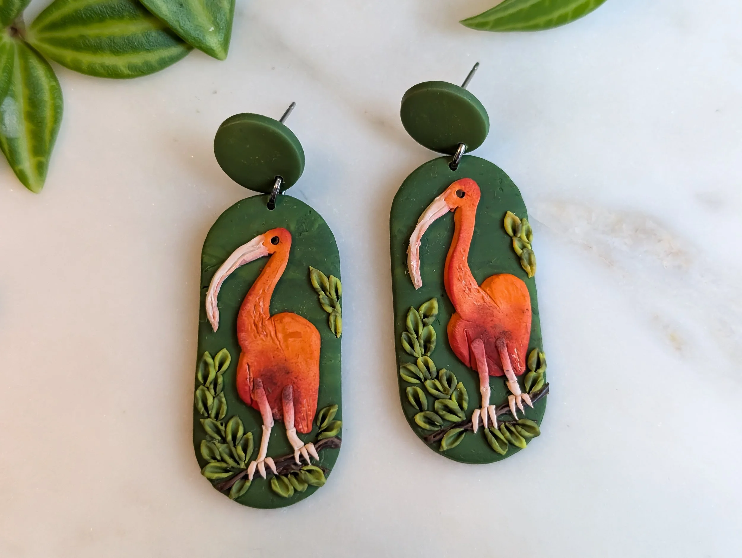 Scarlet Ibis Earrings