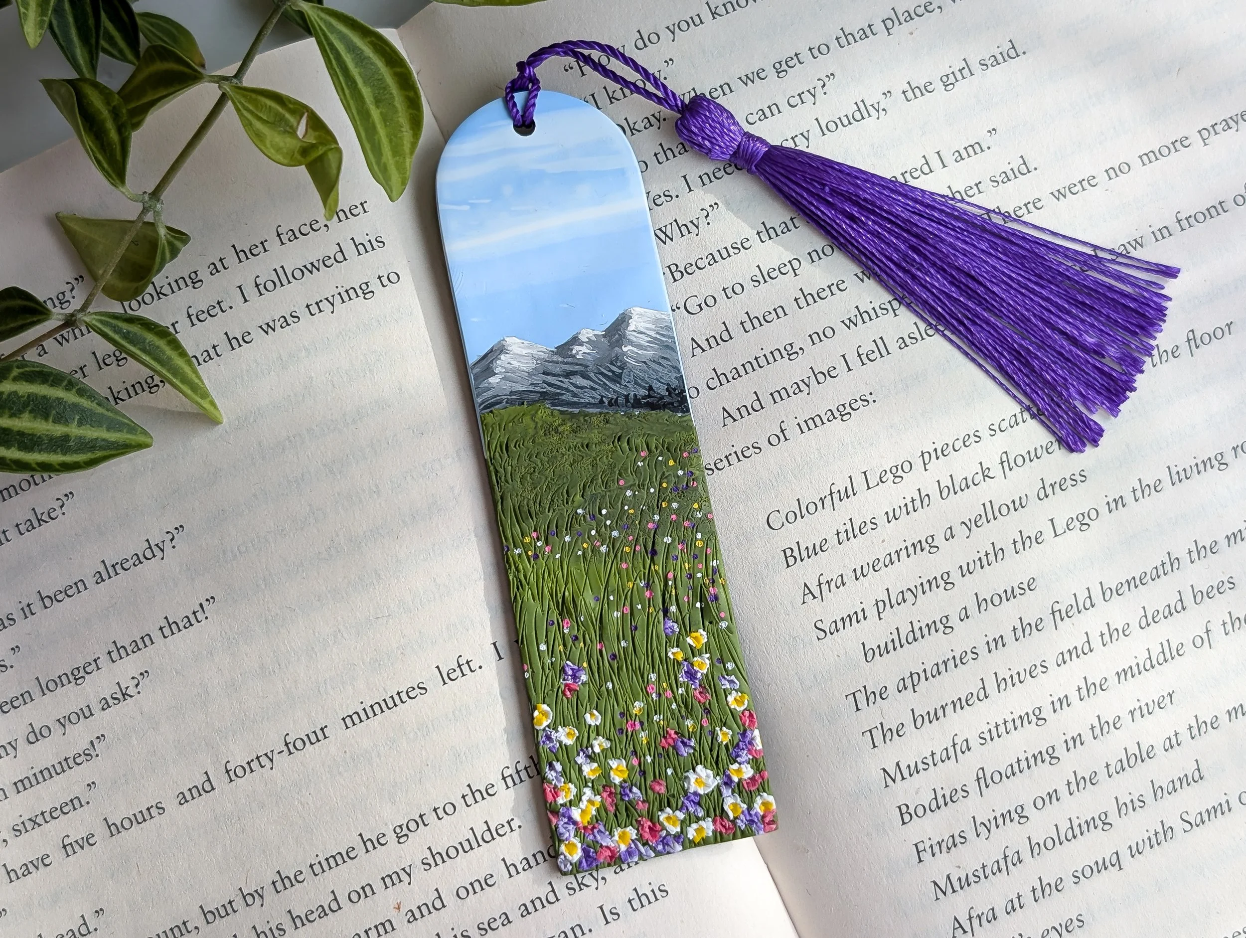 Spring Mountainscape Bookmark