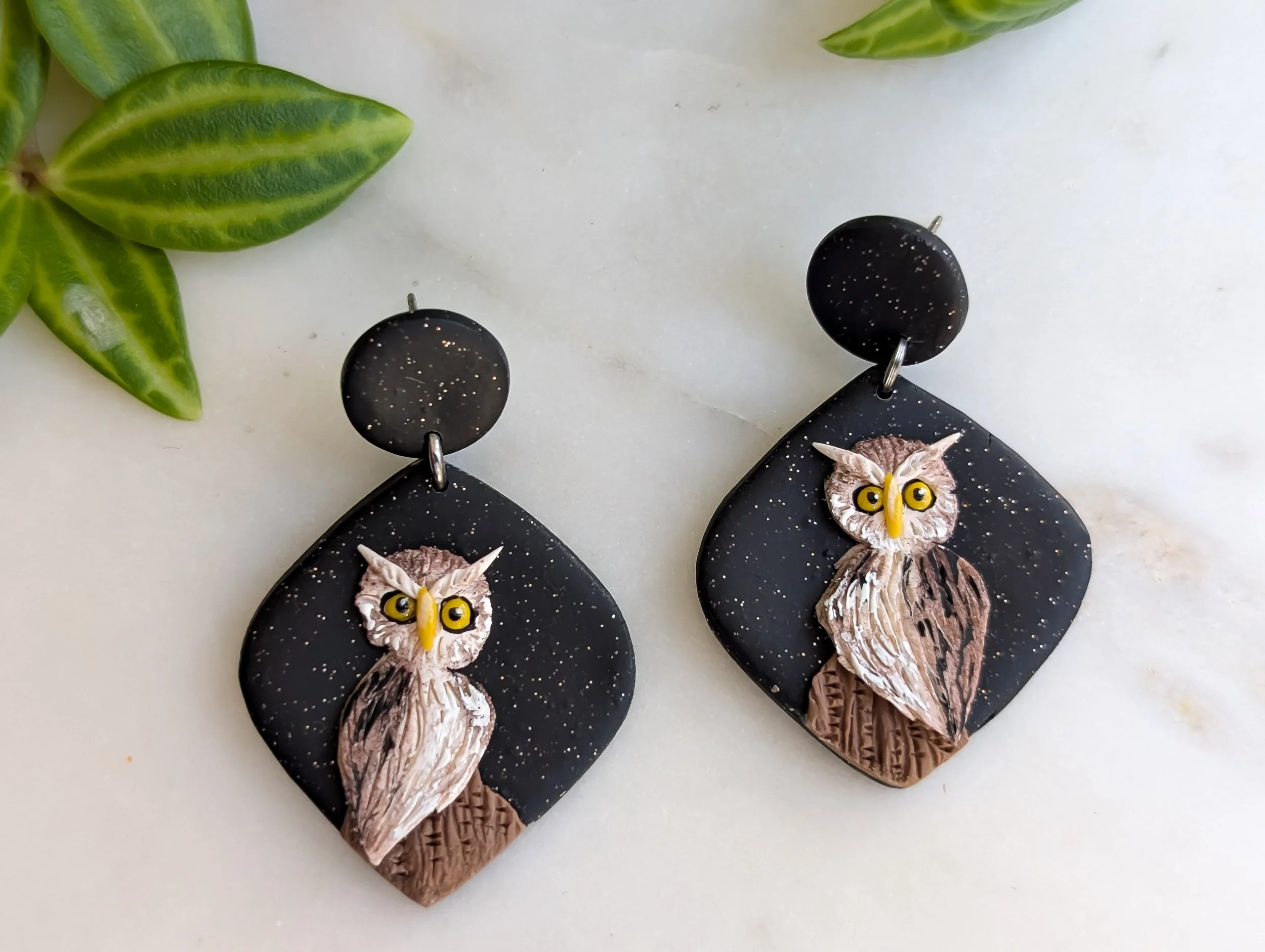 Great Horned Owl Earrings