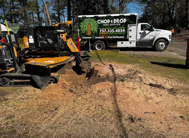 Stump Grinding in Hampton Roads