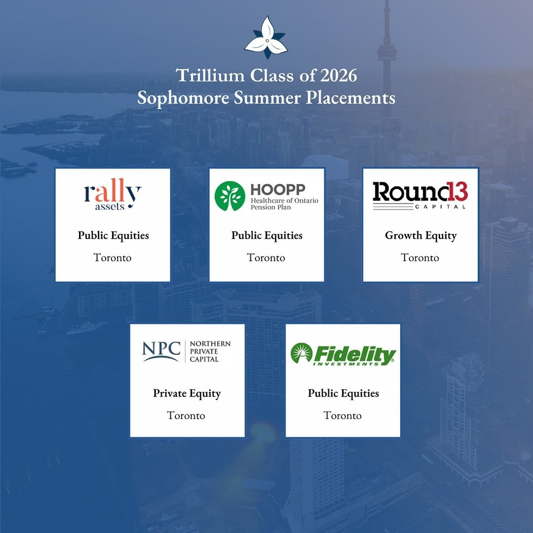 Congratulations to our Class of 2026 members securing their placement for summer 2024. We are incredibly proud and wish them success for the upcoming summer across top North American firms.